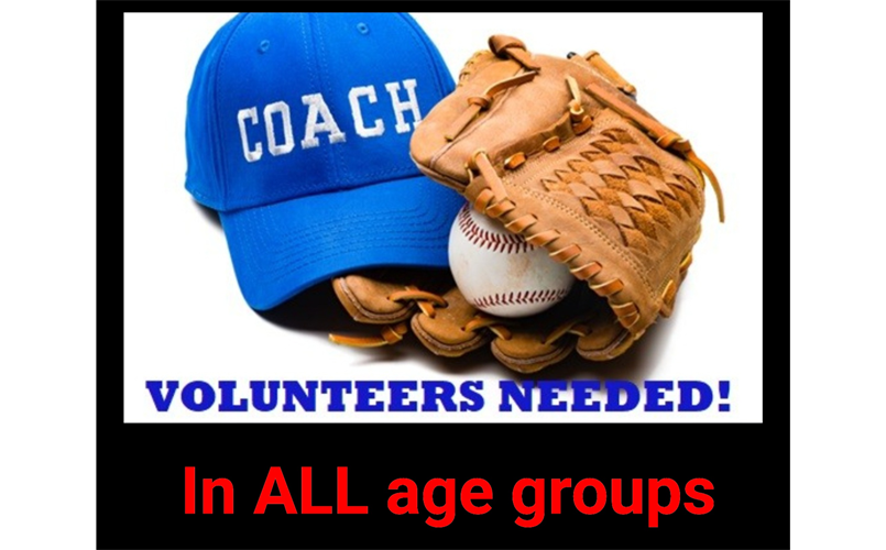 Coaches Needed ALL Age Groups 