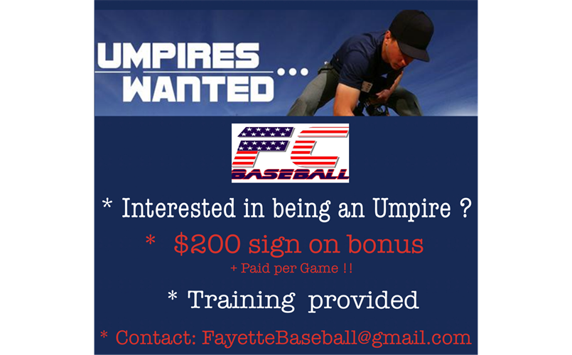Umpires wanted 